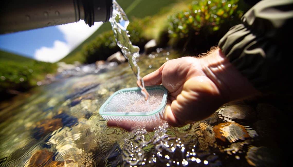 Équipements de pro pour purifier l'eau en randonnée